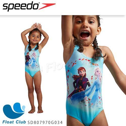 【 speedo 】幼童運動連身泳裝 艾莎公主 sd 807970 g 034 原價 1280 元