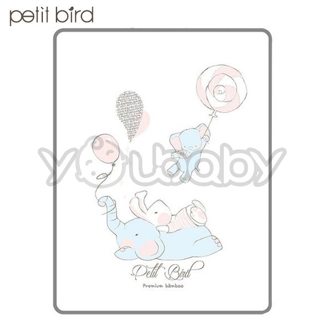 韓國 petit bird 透氣竹纖防水尿布墊(大) -大象家族 /外出野餐墊.露營墊.寵物墊