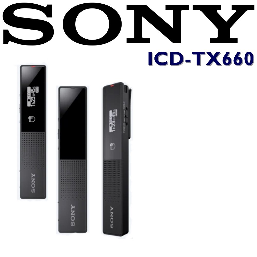 東京快遞耳機館 實體店面最安心 SONY ICD-TX660 專業數位語音錄音筆 極致超薄美型 高音質 錄音 內建16GB 公司貨保固一年