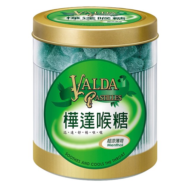 樺達喉糖(超涼薄荷口味) 160g/罐