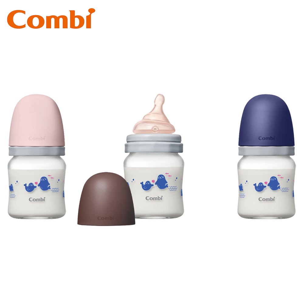【安可市集】COMBI 真實含乳寬口玻璃奶瓶120ml