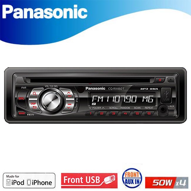 【免運費】Panasonic 國際牌 CQ-RX460T 音響主機 CD/MP3/WMA/USB/AUX/AM/FM