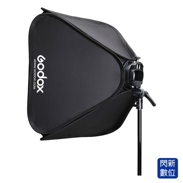 ★閃新★GODOX 神牛 SGUV-6060 60*60cm 摺疊型黑邊銀色反光柔光罩 + S2 閃燈支架 + 提包