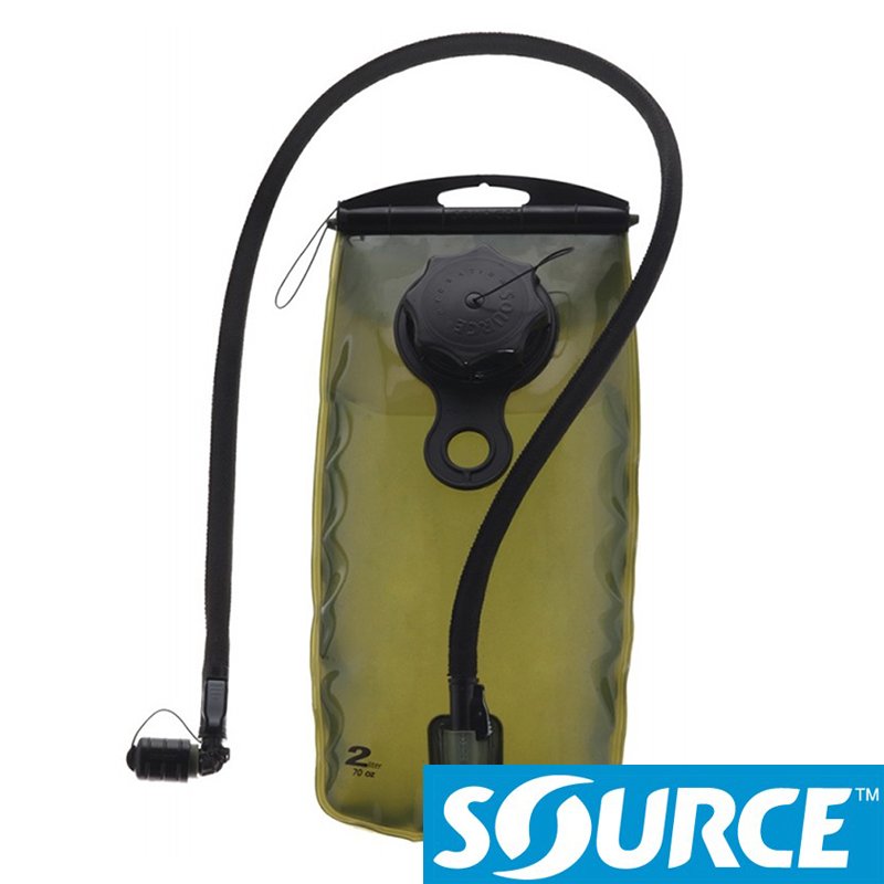 【SOURCE 以色列】WXP 軍用水袋 2L-黑 4500130102 吸管水袋 馬拉松 路跑 自行車 登山