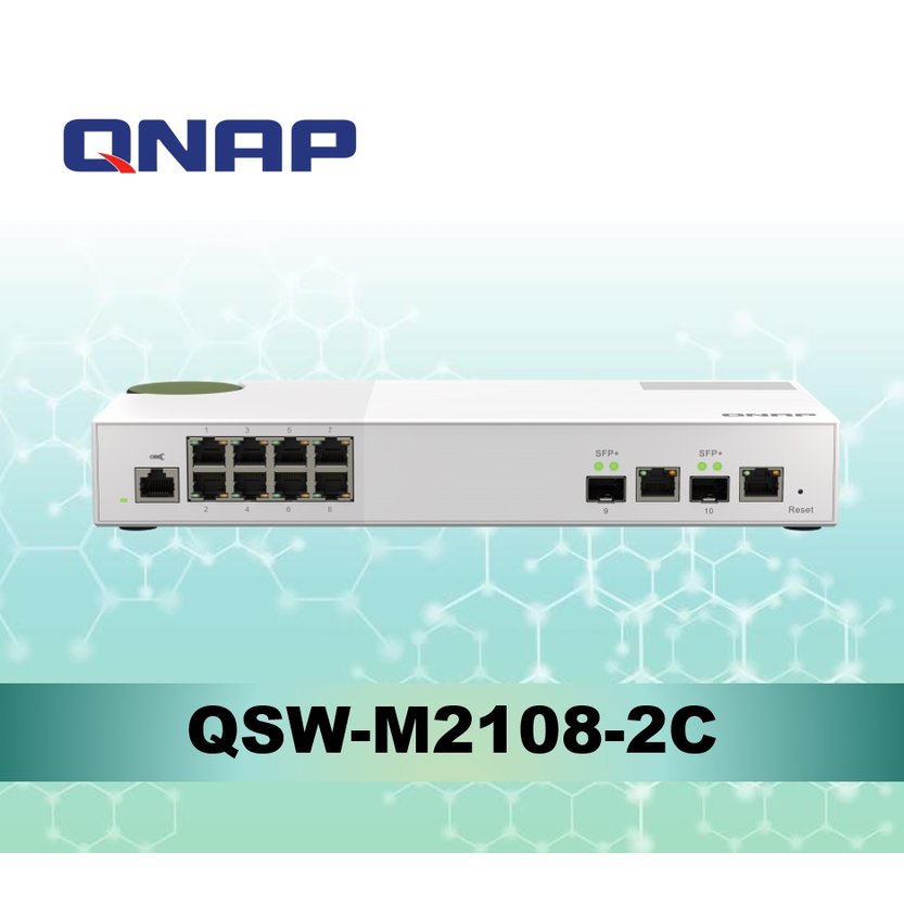 QNAP QSW-M2108-2C L2 Web 管理型交換器