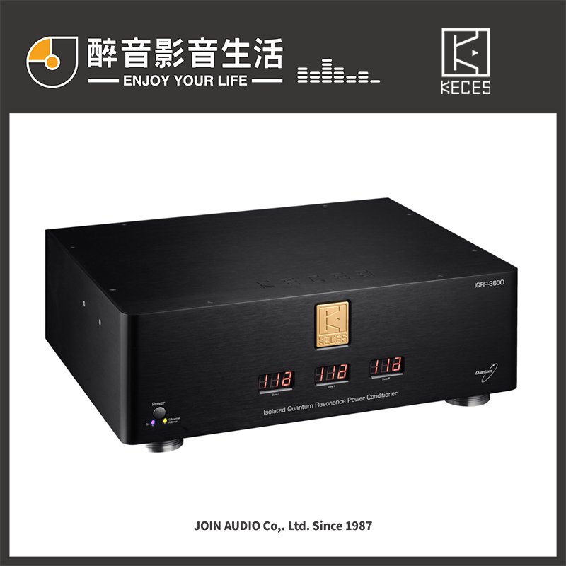【醉音影音生活】 keces iqrp 3600 平衡式電源處理器 6 插座 量子共振技術 重新設計隔離變壓器 公司貨
