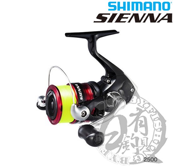 ◎百有釣具◎ shimano 19 sienna 捲線器 規格 1000 04088 附 2 號 100 m 釣線