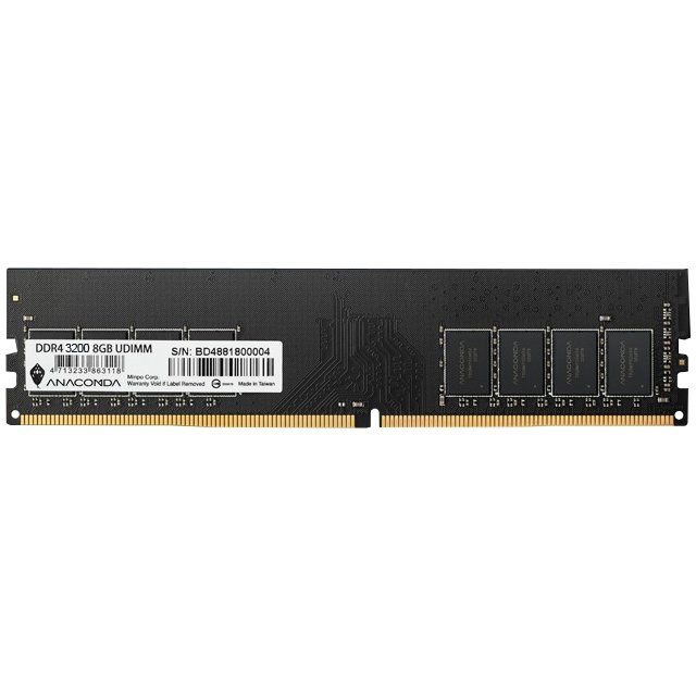ANACOMDA 巨蟒 DDR4 3200 8GB 桌上型記憶體 UDIMM RAM 原廠終身保固 /紐頓e世界