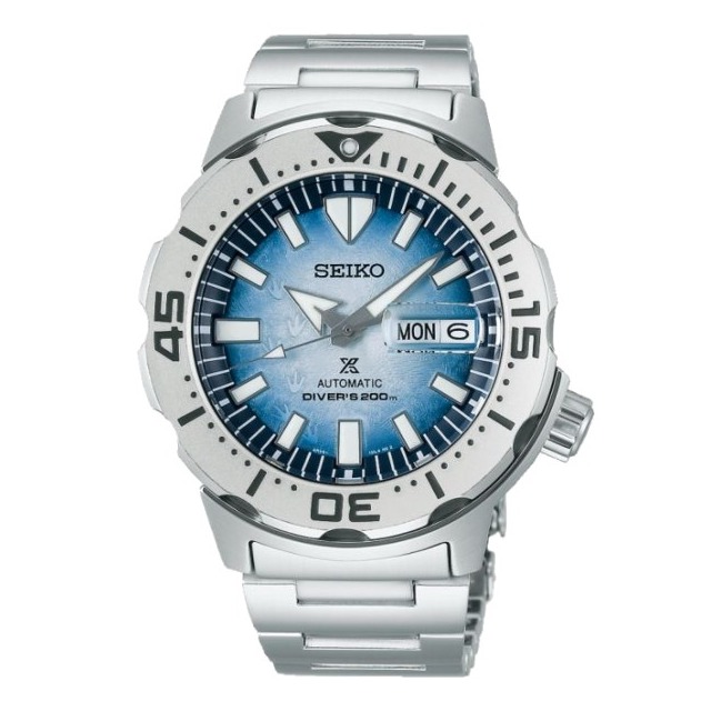 Seiko 精工錶 PROPSEX系列 4R36-11C0H(SRPG57K1) 企鵝腳印機械潛水腕錶/天空藍面 42.4mm
