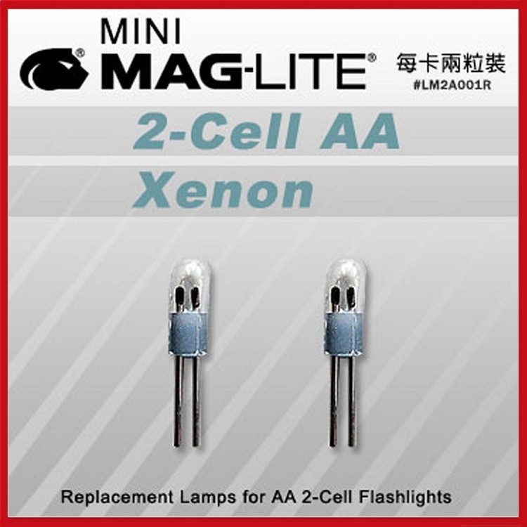 MAG-LITE 2AA手電筒專用XENON氙氣燈炮#LM2A001R(每卡2顆裝)【AH11036】 i-style居家生活