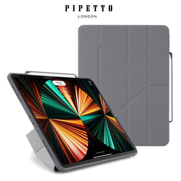 Pipetto Origami Pencil iPad Pro 12.9吋(第5代)多角度多功能保護套(內建筆槽)