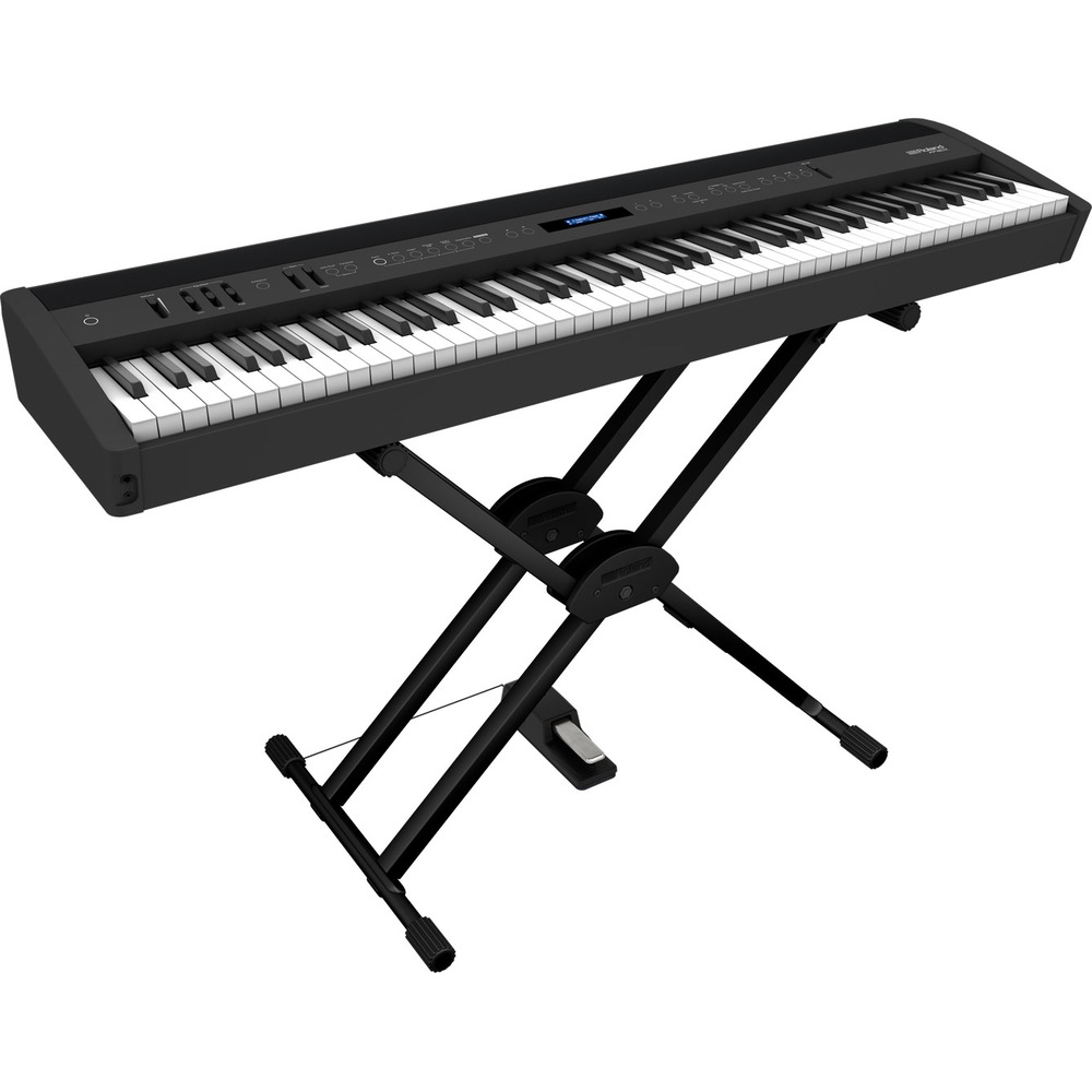亞洲樂器 Roland FP-60X Digital Piano 88鍵 數位電鋼琴、不含琴架、附延音踏板、藍牙、可接麥克風、黑色、現貨
