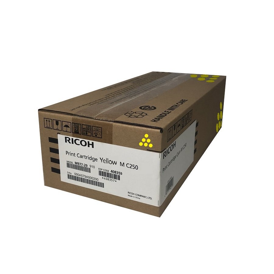 【領券現折】RICOH 408359 M C250 Y原廠黃色碳粉匣 適用:M C250FWB