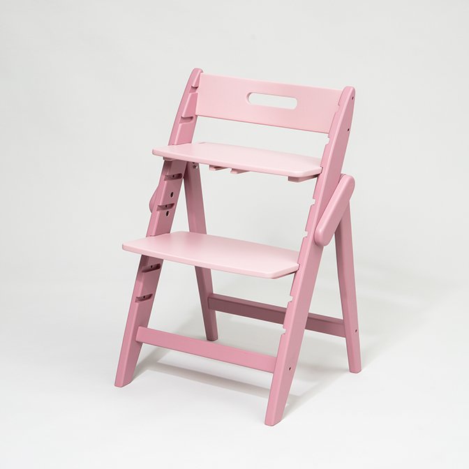 德國 Moji Yippy Cozy 全成長型原木高腳椅 -蜜桃粉 /兒童椅 用餐椅 高腳餐椅