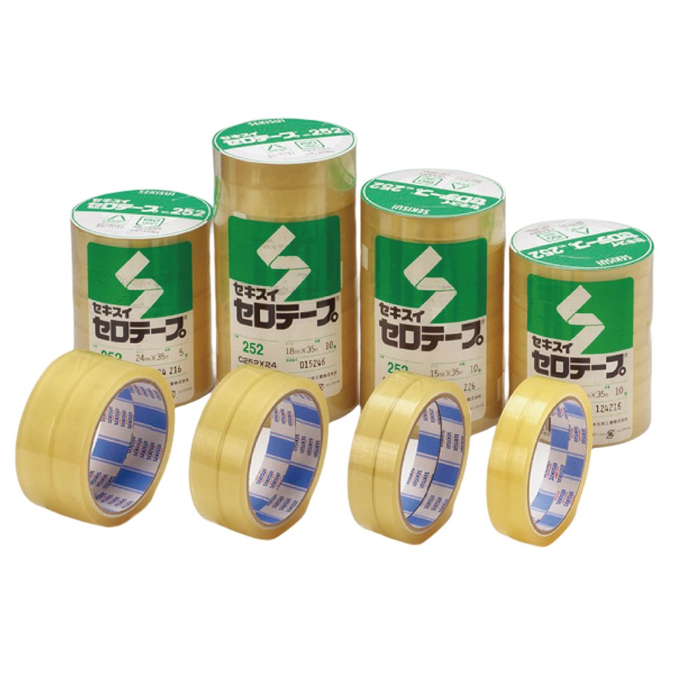 SCKISUI 積水牌 玻璃紙膠帶 12mm x 35M 日本製 300捲 /件 NO.252
