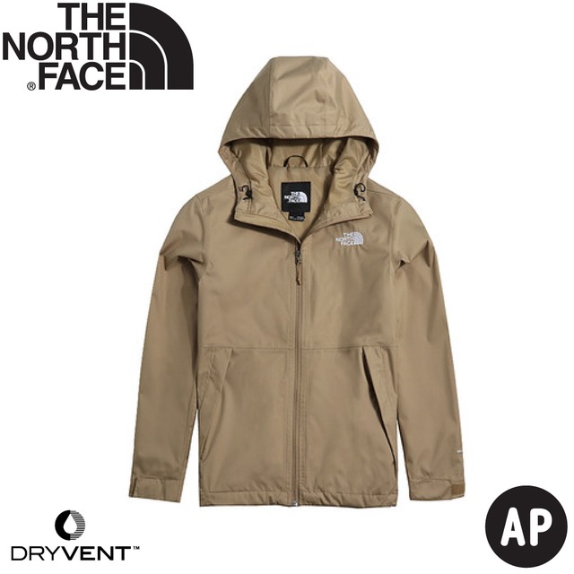 【The North Face 男 DryVent防水外套AP《卡其》】4UDN/防水透氣衝鋒衣/風雨衣/連帽外套