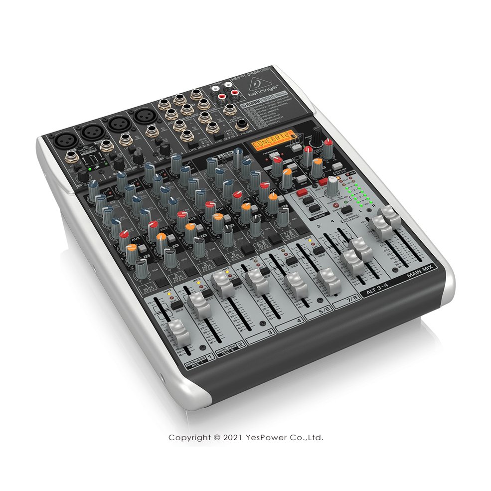 XENYX QX1204USB Behringer耳朵牌 八軌/8軌數位效果混音器 內置效果器/錄音介面/錄音機