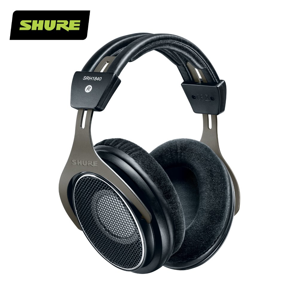 志達電子 SRH1840 美國 SHURE 開放式耳罩式 可換線式 監聽耳機 (台灣公司貨)