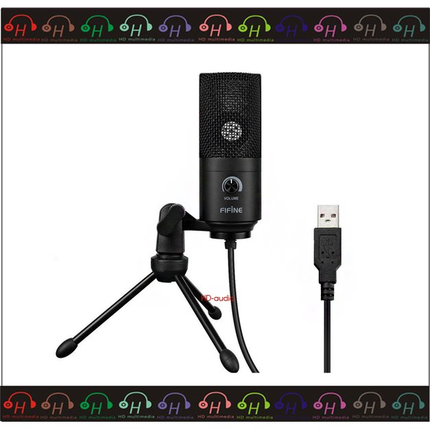 現貨 弘達影音多媒體 FIFINE K669B 電容式指向性麥克風 含音量控制鈕USB隨插即用 公司貨