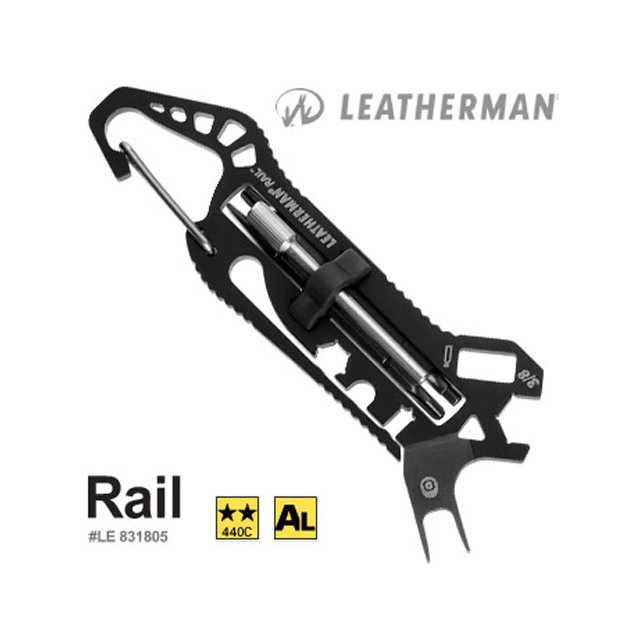 (登山屋)【美國 Leatherman】Rail多功能口袋工具(黑色尼龍套)_831805