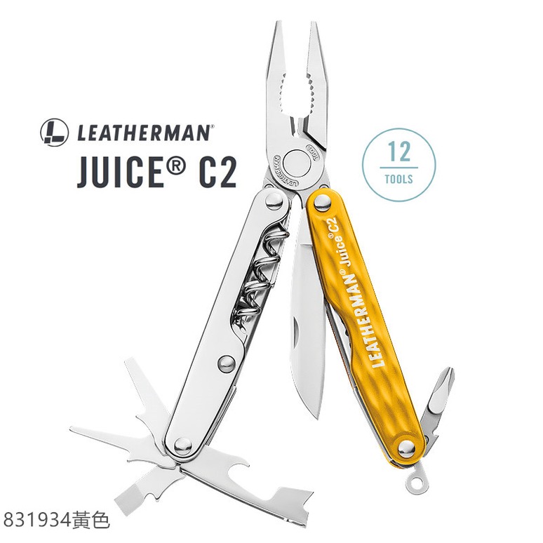 (登山屋)LEATHERMAN JUICE C2 工具鉗# 831934黃色