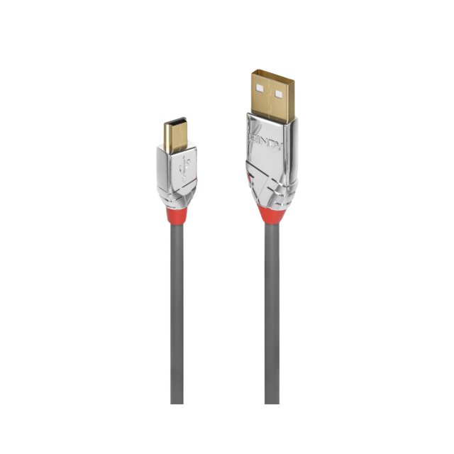 LINDY 林帝 36632 CROMO USB2.0 Type-A 公 對 Mini-B 公 傳輸線 2M