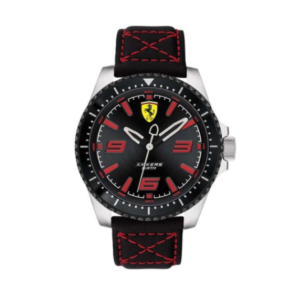 【Ferrari 法拉利】XX KERS簡約賽車時尚競速腕錶-競速紅/FA0830483/台灣總代理公司貨享兩年保固