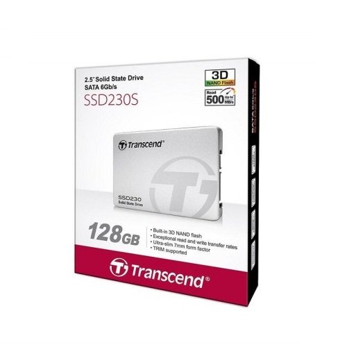 創見2.5吋128G 230S 3D SATA III TLC SSD SSD固態硬碟 TS128GSSD230S