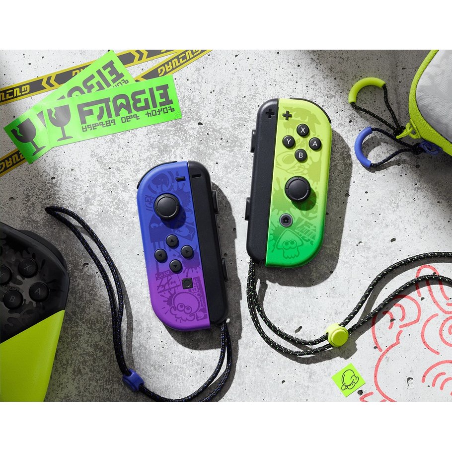 【領券折500】NS Switch《斯普拉遁 OLED主機》+《健身環大冒險同捆組》or《斯普拉遁3漆彈槍組》2選一+《保護貼》【GAME休閒館】