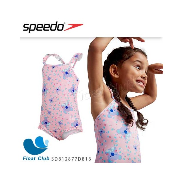 【SPEEDO】幼童運動連身泳裝 無尾熊 SD812877D818 原價1280元