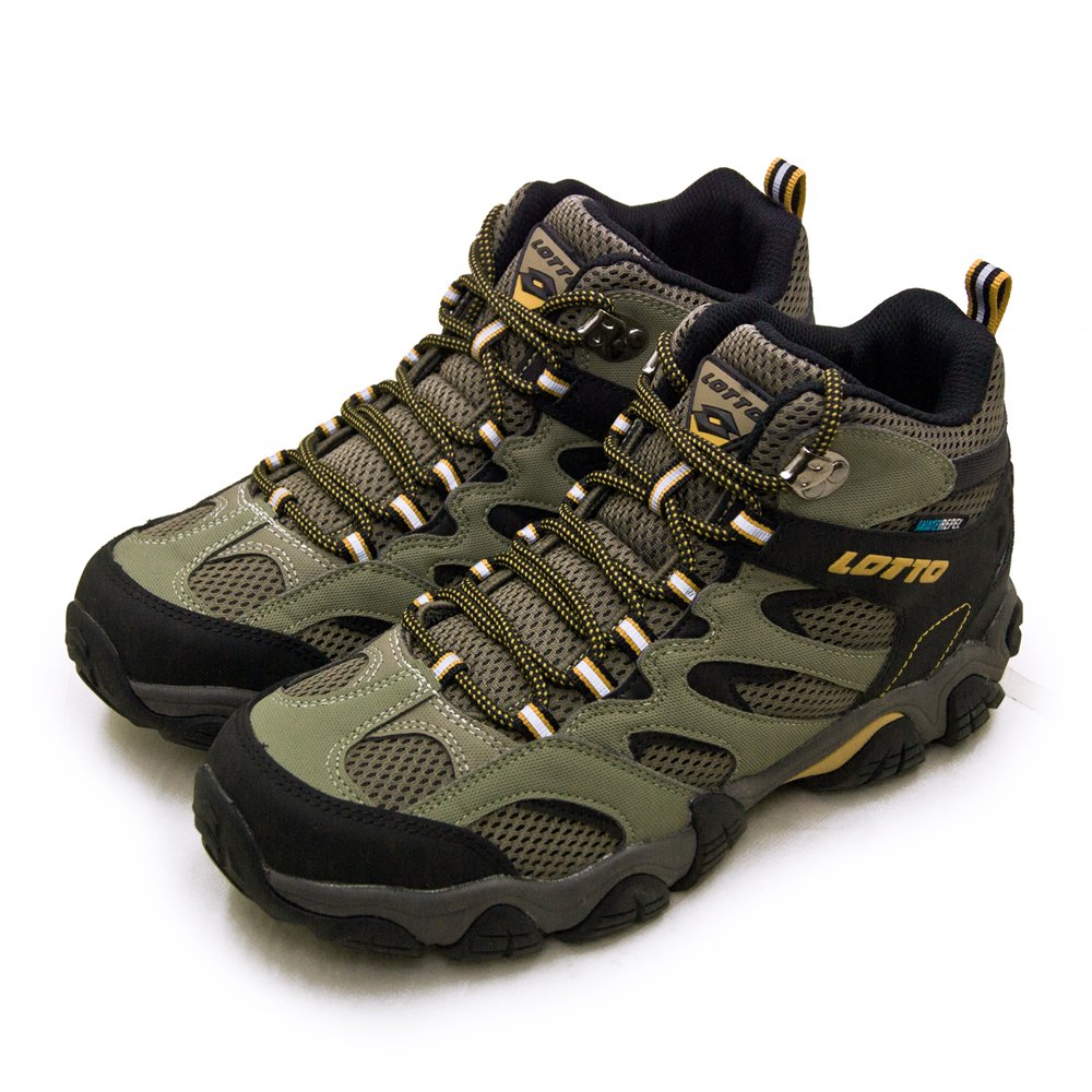 【LOTTO】專業多功能防水郊山戶外健行登山鞋 REX ULTRA系列 綠黑棕 2761 男