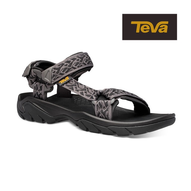 (登山屋)TEVA男Terra Fi 5 戶外健行運動涼鞋/雨鞋/水鞋/尺寸:US11 (波浪黑-TV1102456WTBC)
