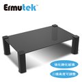 Ermutek 強化玻璃版高度可調式桌上型螢幕收納架/螢幕增高架