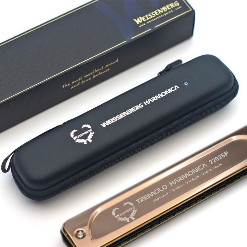 The     WEISSENBERGWEISSENBERG HARMONIA CTREMOLO HARMONICA 2202SPHigh Level 22 Holes Solo Scale Made in Taiwan