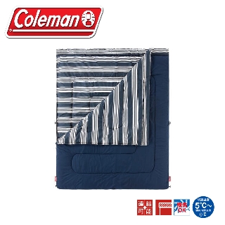 【Coleman 美國 冒險者紓壓睡袋《藍/C5》】CM-38136/露營用品/舒適睡墊/保暖睡袋/戶外登山