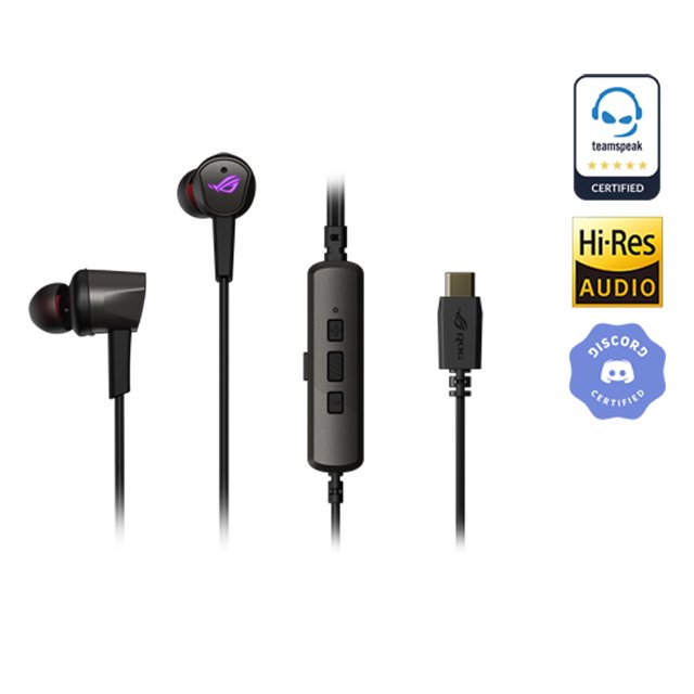 ASUS 華碩 ROG Cetra II RGB 入耳式 電競 耳機麥克風 USB-C 接頭 降噪 耳麥