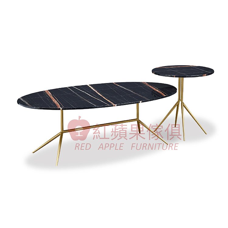 [紅蘋果傢俱] 現代 簡約 輕奢風 ZC-13052茶几/角几 茶桌 桌几 邊几 圓几 客廳