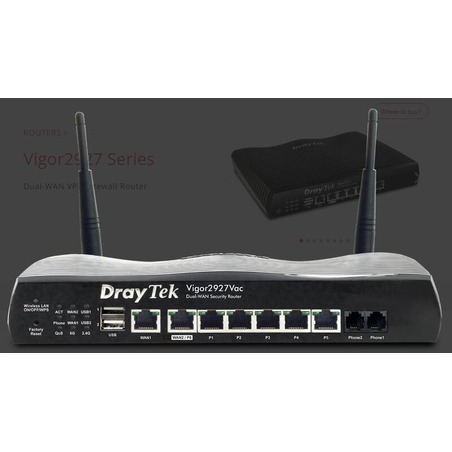 DrayTek Vigor2927ac SSL VPN 雙Wan無線寬頻路由器(全新現貨)