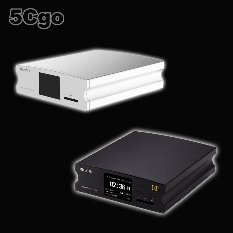 5Cgo【發燒友】aune X5S數位藍牙DSD播放器轉盤無損音樂hifi發燒硬碟SD卡解碼CD X5S八週年普通版+XC1時鍾 含稅