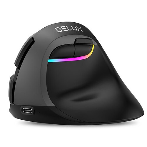 DeLUX M618mini 雙模垂直靜音光學滑鼠 無線藍芽雙模式