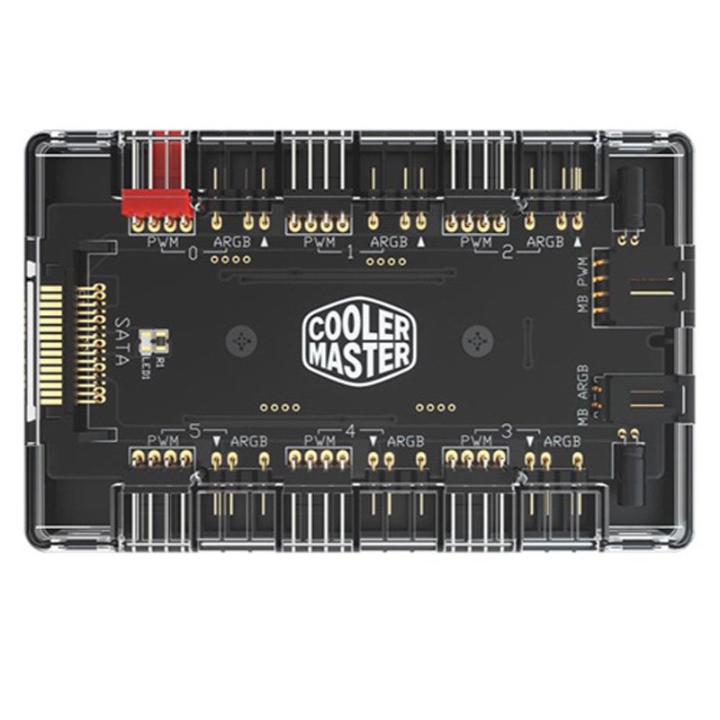 Cooler Master 酷碼 磁吸設計 SATA連接 ARGB AND PWM HUB 控制器 CMT-MFX-ZHHN1NN6-R1