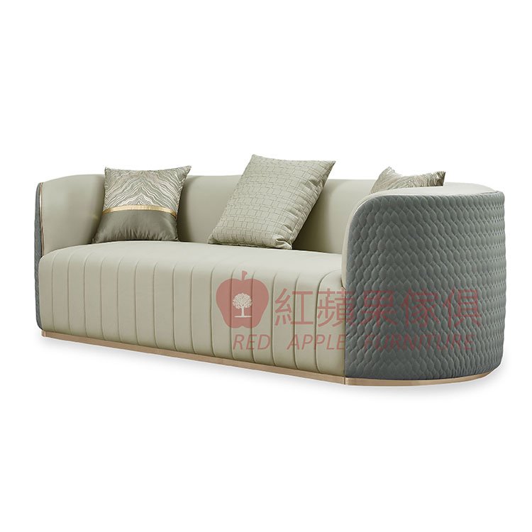 [紅蘋果傢俱] 現代 簡約 輕奢風SZ-1612沙發1+2+3 皮沙發 沙發組 輕奢沙發 多件沙發組 客廳