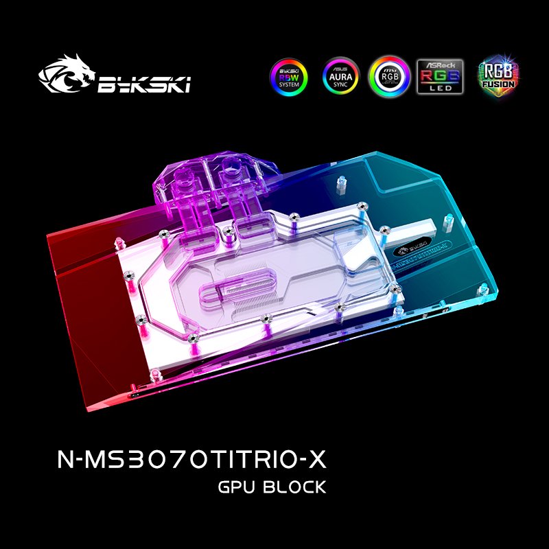 Bykski N-MS3070TITRIO-X 水冷頭 微星RTX3070/3060 TRIO系列