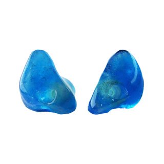 客製化耳機--耳道式--改造音樂耳機耳塞(亮藍色)