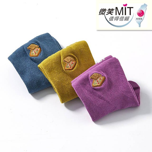 台灣美食襪-棺材板 (3色) 刺繡款 微笑台灣MIT認證