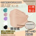【令和】珊瑚橘-雙鋼印韓版KF94成人3D醫療口罩 10入/盒