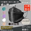 【令和】神秘黑-雙鋼印韓版KF94成人3D醫療口罩 10入/盒