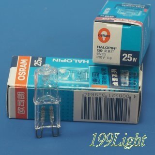 【199Light】鹵素豆燈 歐司朗 OSRAM 66825 230V JC 25W G9 Halogen 壁燈 水晶燈 檯燈