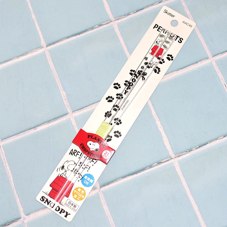 史努比 SNOOPY 透明筷子 skater日本製正版品 21cm