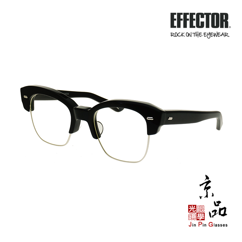 【EFFECTOR】DENHAM-3 BK 經典黑聯名款伊菲特日本手工眼鏡